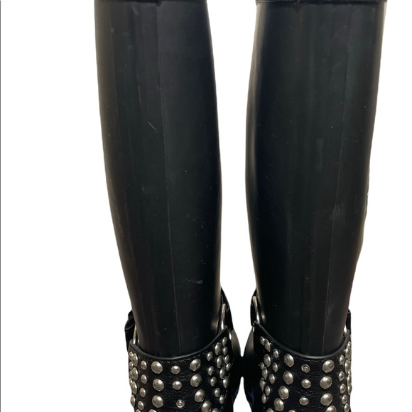 Chooka Black Waterproof Boots Stable Studded Ankle Wedge Heel - Picture 5 of 8